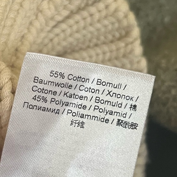 Ganni Beige Smiley Graphic Cable Knit Sweater Vest NWT Small - Picture 8 of 8